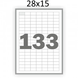 Самоклеющаяся бумага А4 (100 листов) /133/  (28x15 мм) 