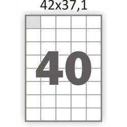 Самоклеющаяся бумага А4 (100 листов) /40/  (42x37,1 мм) 