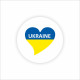 Стикер "UKRAINE" 42 мм (24 шт.)