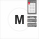 Стикер, размер "M" 19 мм (117 шт.)